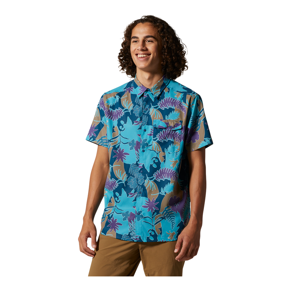 Mountain Hardwear Men's Shade Lite Woven T Shirt Atmosphere