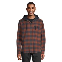 Ripzone Men's Sierra 2.0 Hooded Flannel Shirt Front_Flat