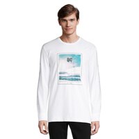 Ripzone Men's Baril Snowboard Photo Print Long Sleeve Top Front_Flat