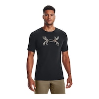 Under Armour Men's Antler Logo T Shirt Front_Angled_Right