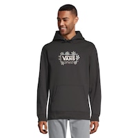 Vans Men's Trippy Grin Pullover Hoodie Front_Flat