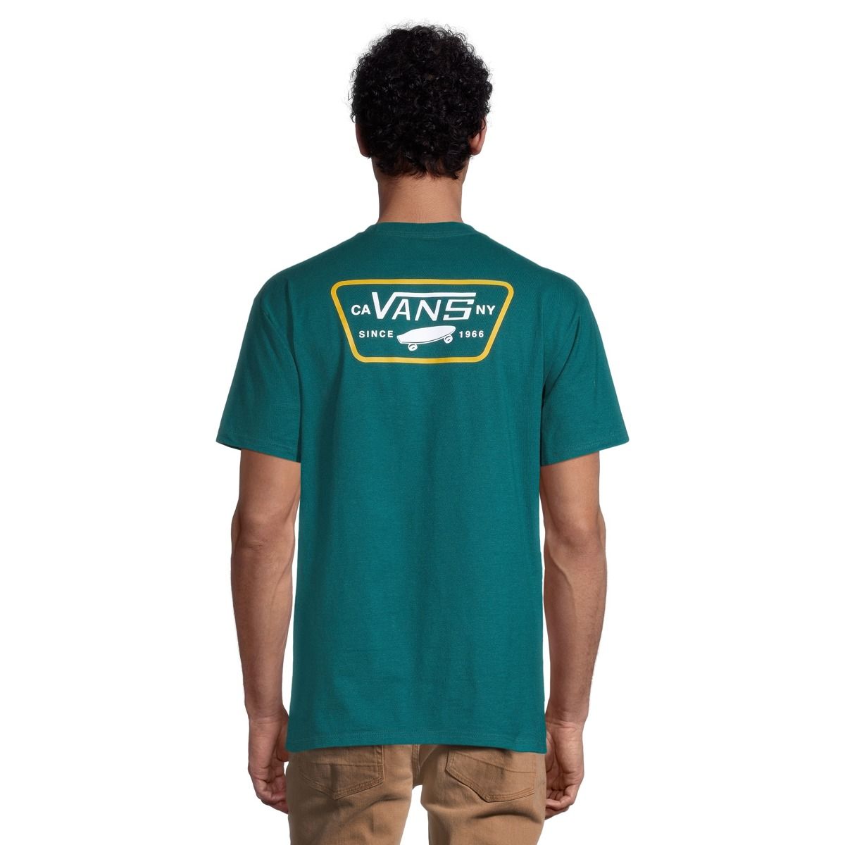 Vans Men's Full Patch Back T Shirt, Short Sleeve, Crew Neck, Cotton, Graphic