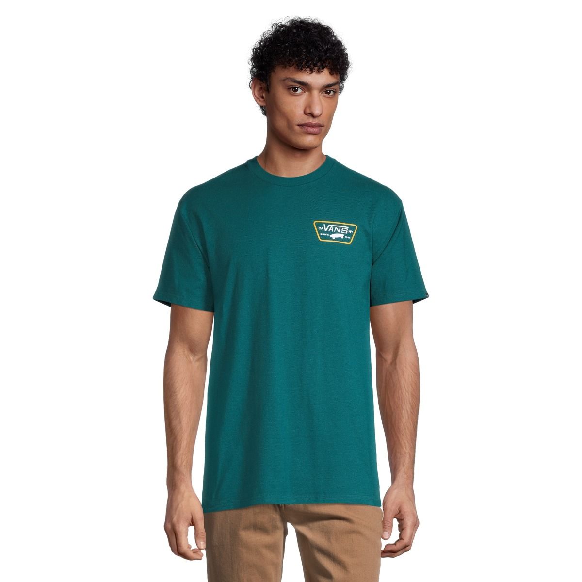 Vans Men's Full Patch Back T Shirt, Short Sleeve, Crew Neck, Cotton, Graphic