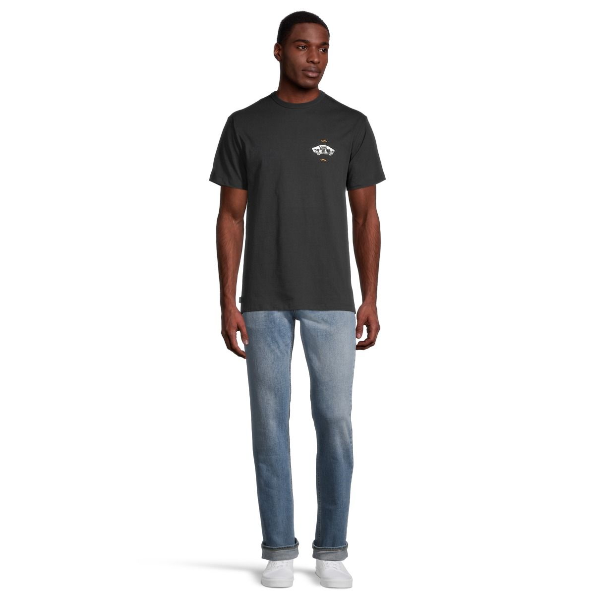 Vans Men's Off The Wall Logo Back T Shirt, Short Sleeve, Crew Neck, Cotton, Logo