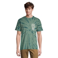 Vans Men's Tall Type T Shirt, Short Sleeve, Crew Neck, Cotton, Tie Dye, Graphic Front_Flat