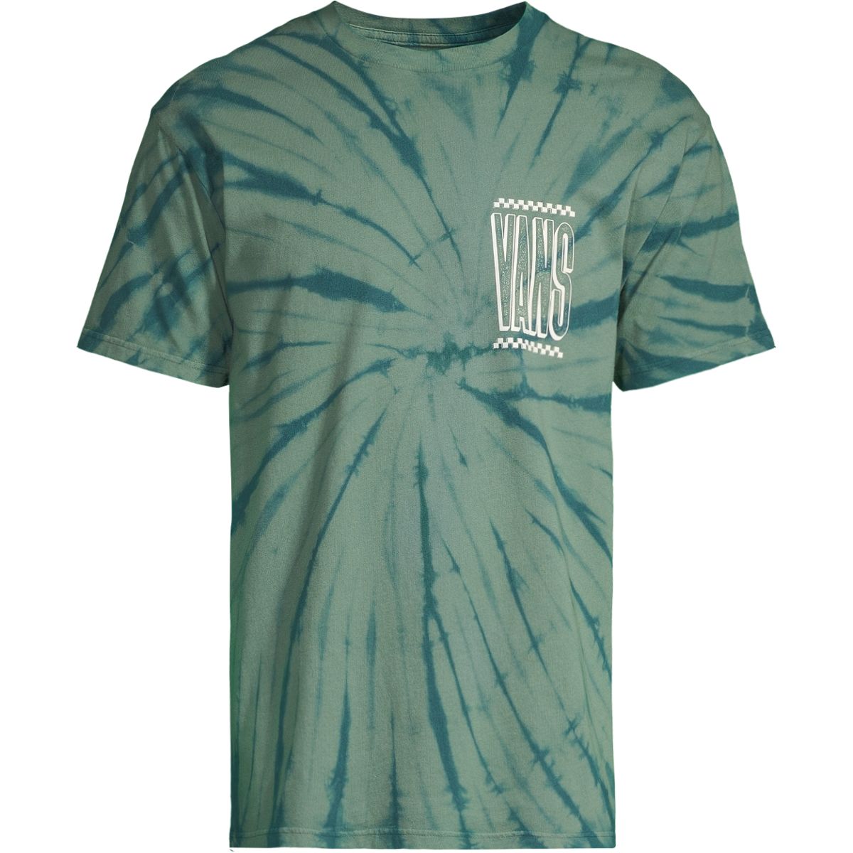 Vans Men's Tall Type T Shirt, Short Sleeve, Crew Neck, Cotton, Tie Dye, Graphic