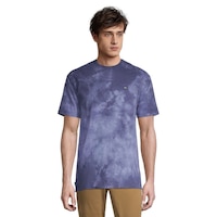 Vans Men's Off The Wall T Shirt, Short Sleeve, Crew Neck, Cotton, Tie Dye, Graphic Front_Flat