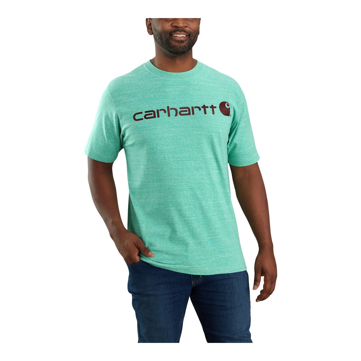 Carhartt Men's Heavyweight Logo Graphic T Shirt