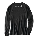 Carhartt Men's Signature Logo Long Sleeve T-Shirt Front_Flat