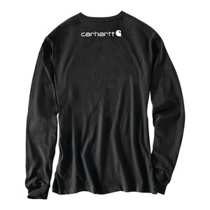 Carhartt Men's Loose Fit Sleeve Logo Long Sleeve Graphic T Shirt