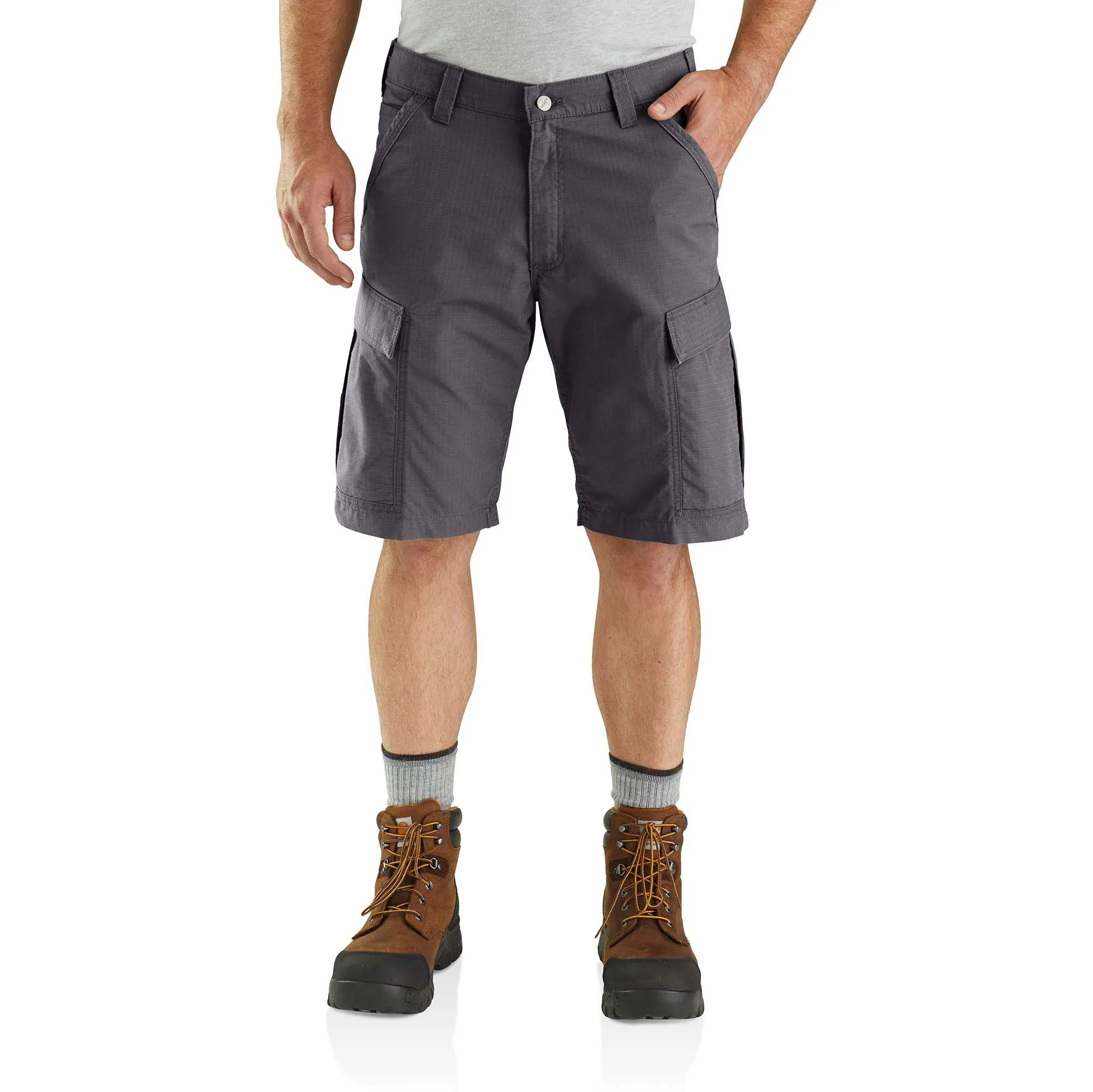 Carhartt Men's Force Ripstop 11-in Cotton Cargo Shorts, Relaxed Fit