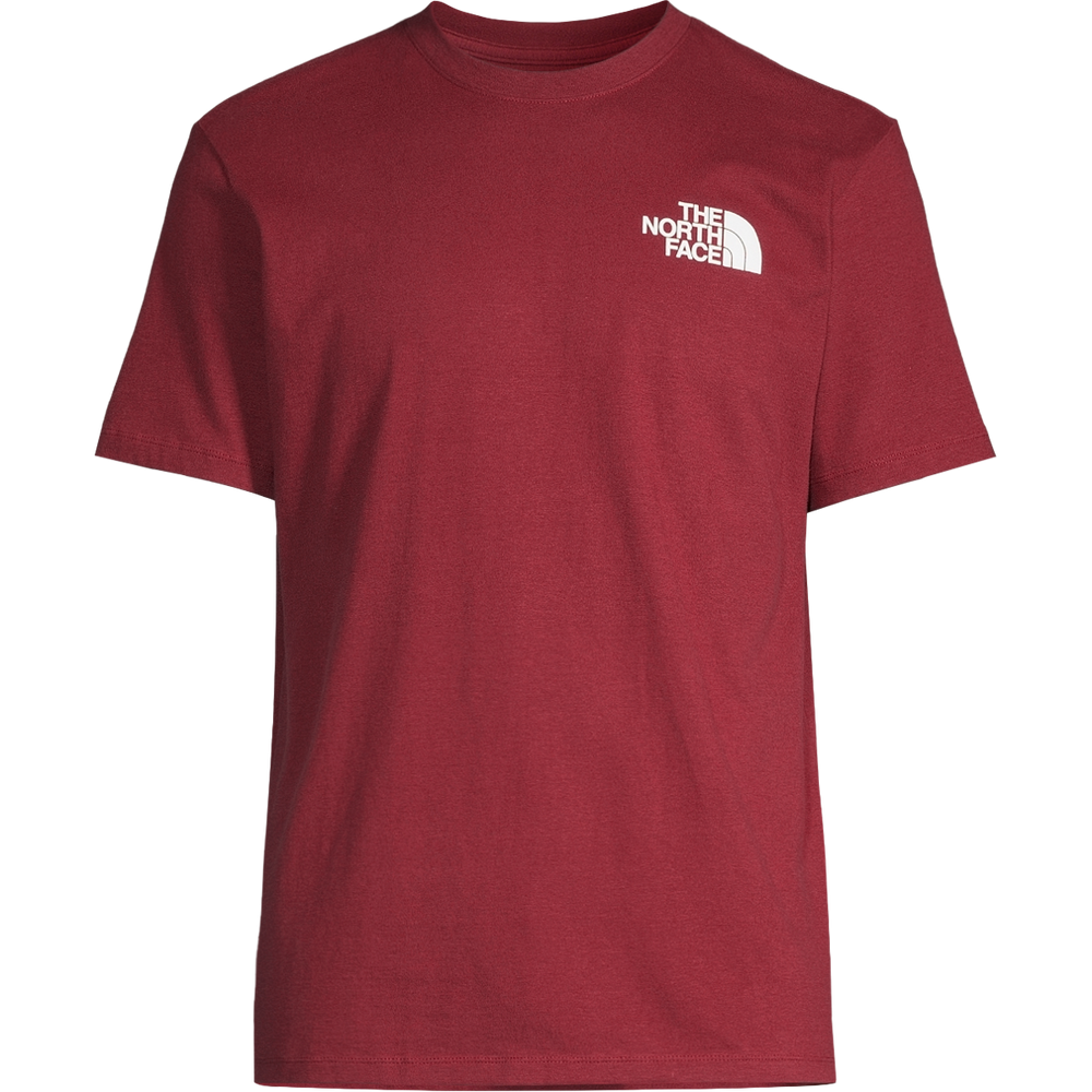 Pink north face on sale t shirt mens