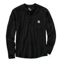 Carhartt Men's Heavyweight Henley Long Sleeve Shirt Front_Flat
