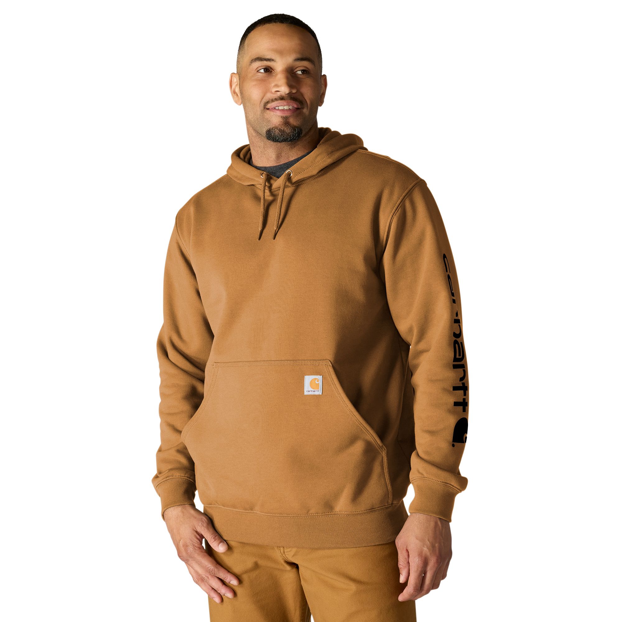 Carhartt Men's Logo Sleeve Pullover Hoodie