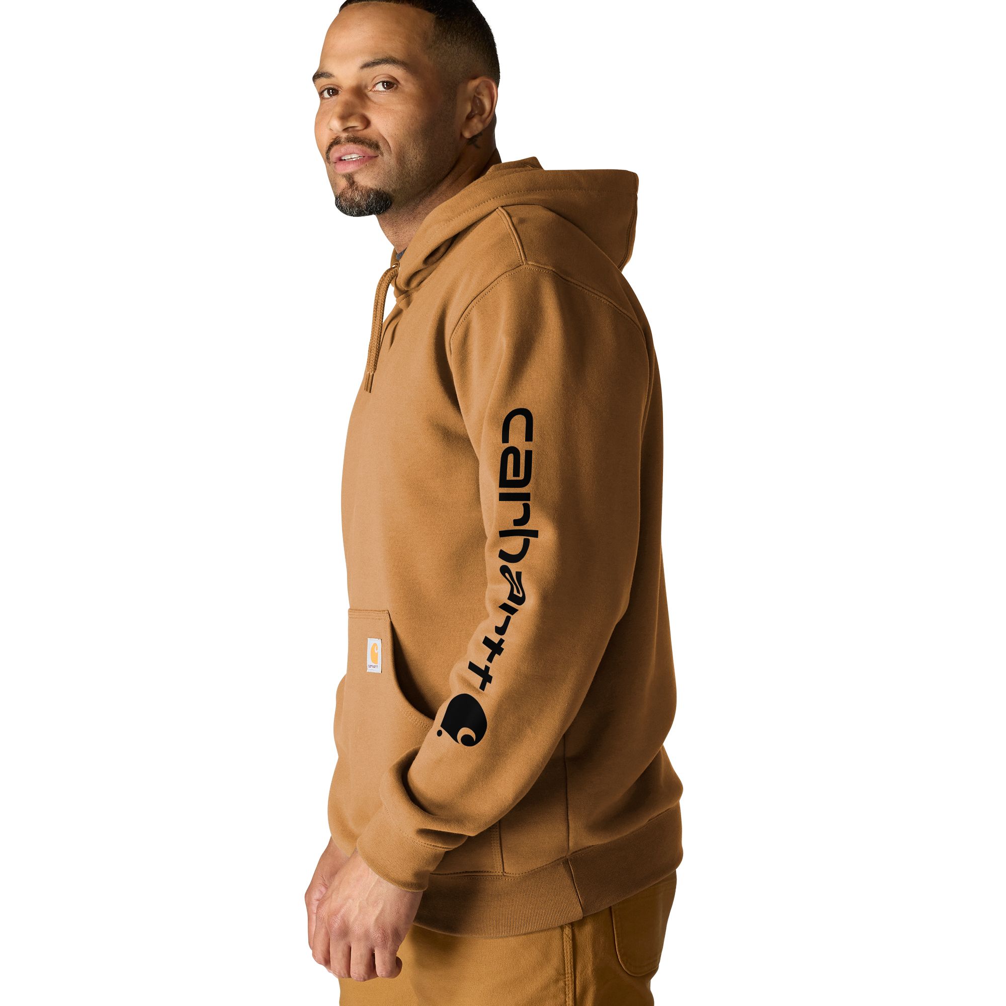 Carhartt Men's Logo Sleeve Pullover Hoodie