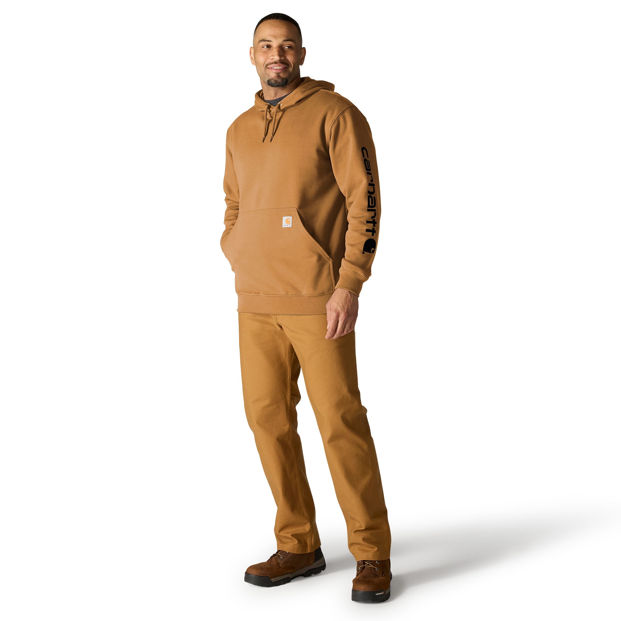 Carhartt Men's Logo Sleeve Pullover Hoodie