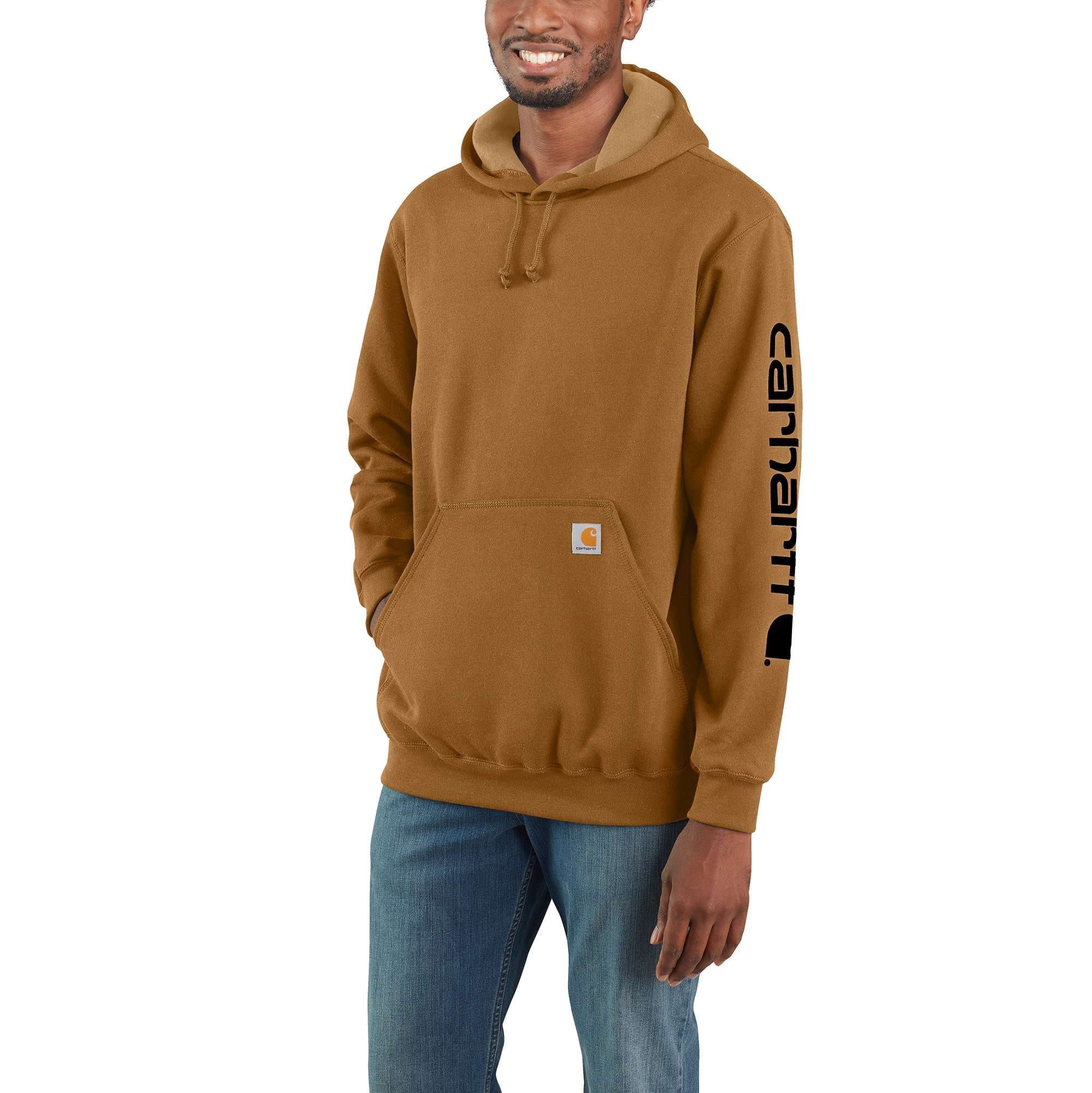 Carhartt Men's Logo Sleeve Pullover Hoodie