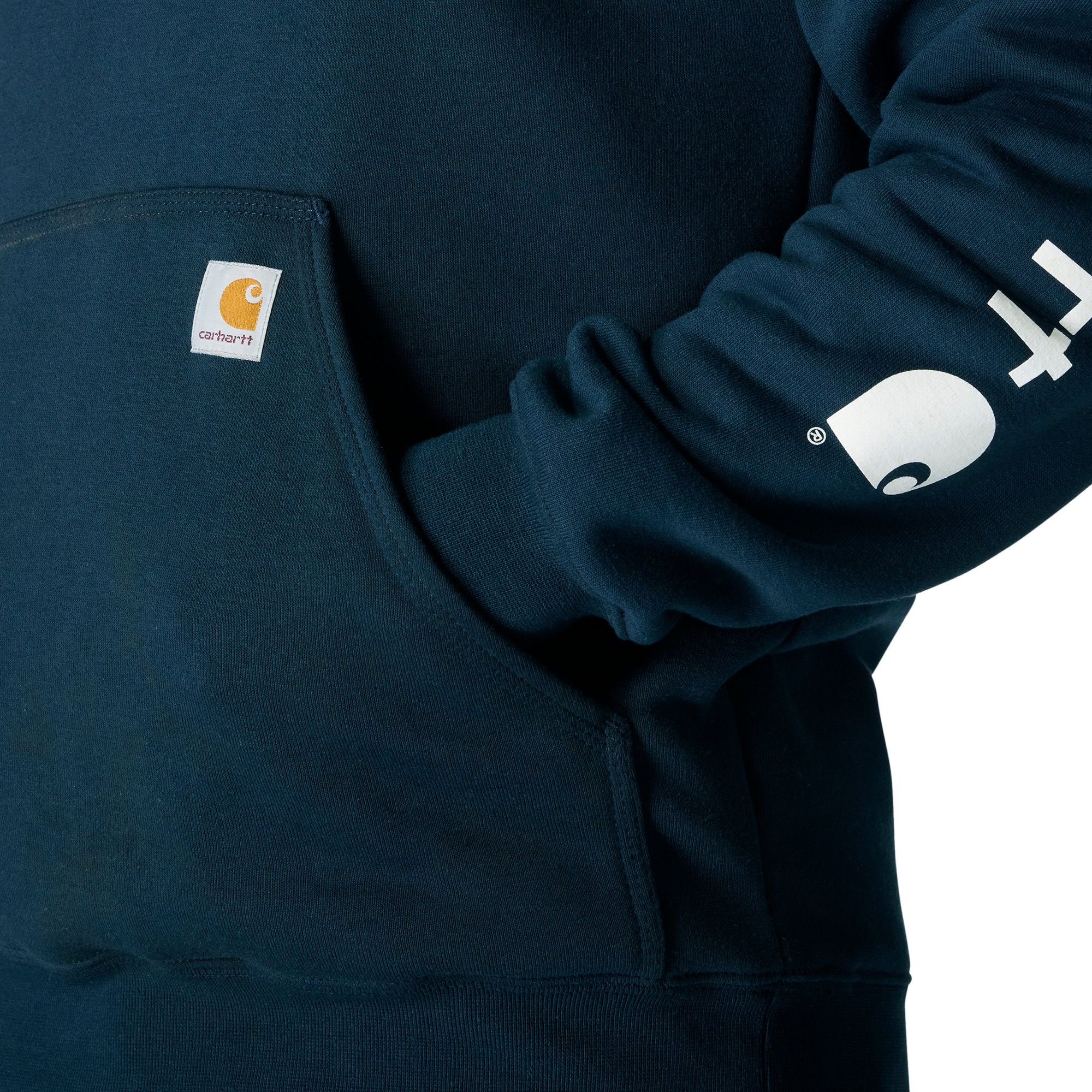 Carhartt Men's Logo Sleeve Pullover Hoodie