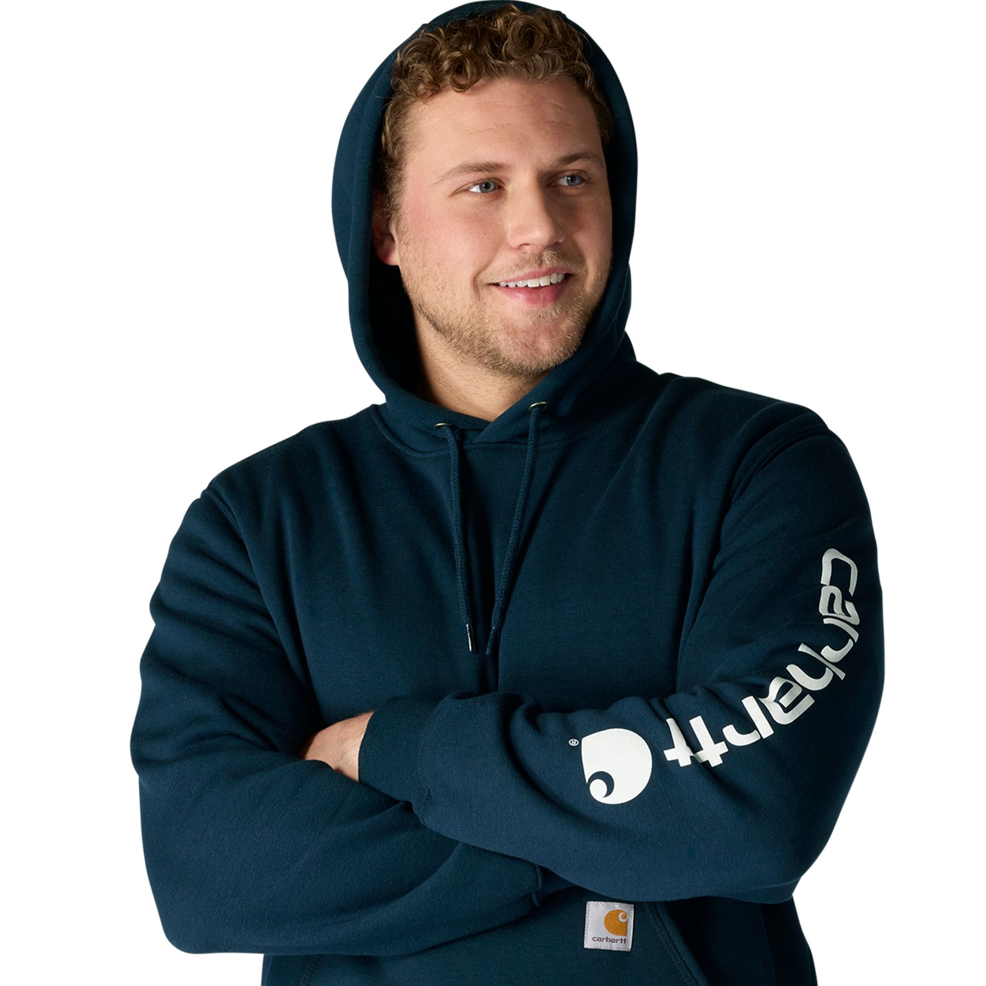 Carhartt Men's Logo Sleeve Pullover Hoodie