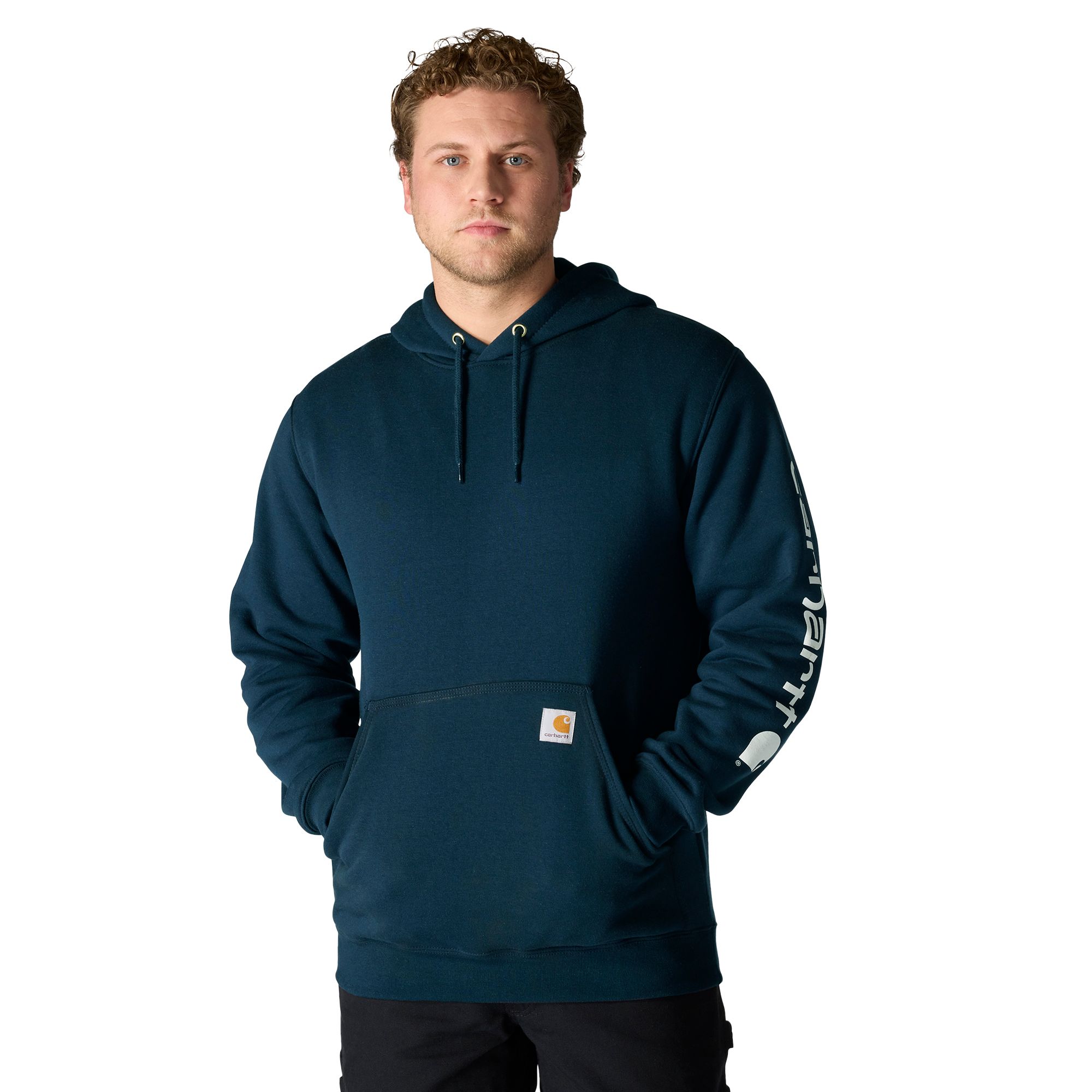 Carhartt Men's Logo Sleeve Pullover Hoodie