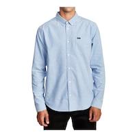 RVCA Men's That'll Do Stretch Long Sleeve Top Front_Flat