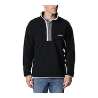 Columbia Men's Helvetia Snap Fleece Top Front_Flat