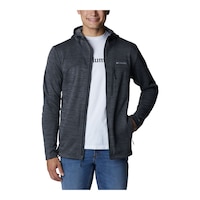 Columbia Men's Maxtrail II Full Zip Hoodie, Fleece Front_Flat