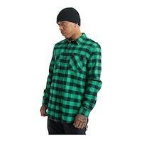 Burton Men's Favorite Flannel Long Sleeve Shirt Front_Three_Fourths_Angled_Left