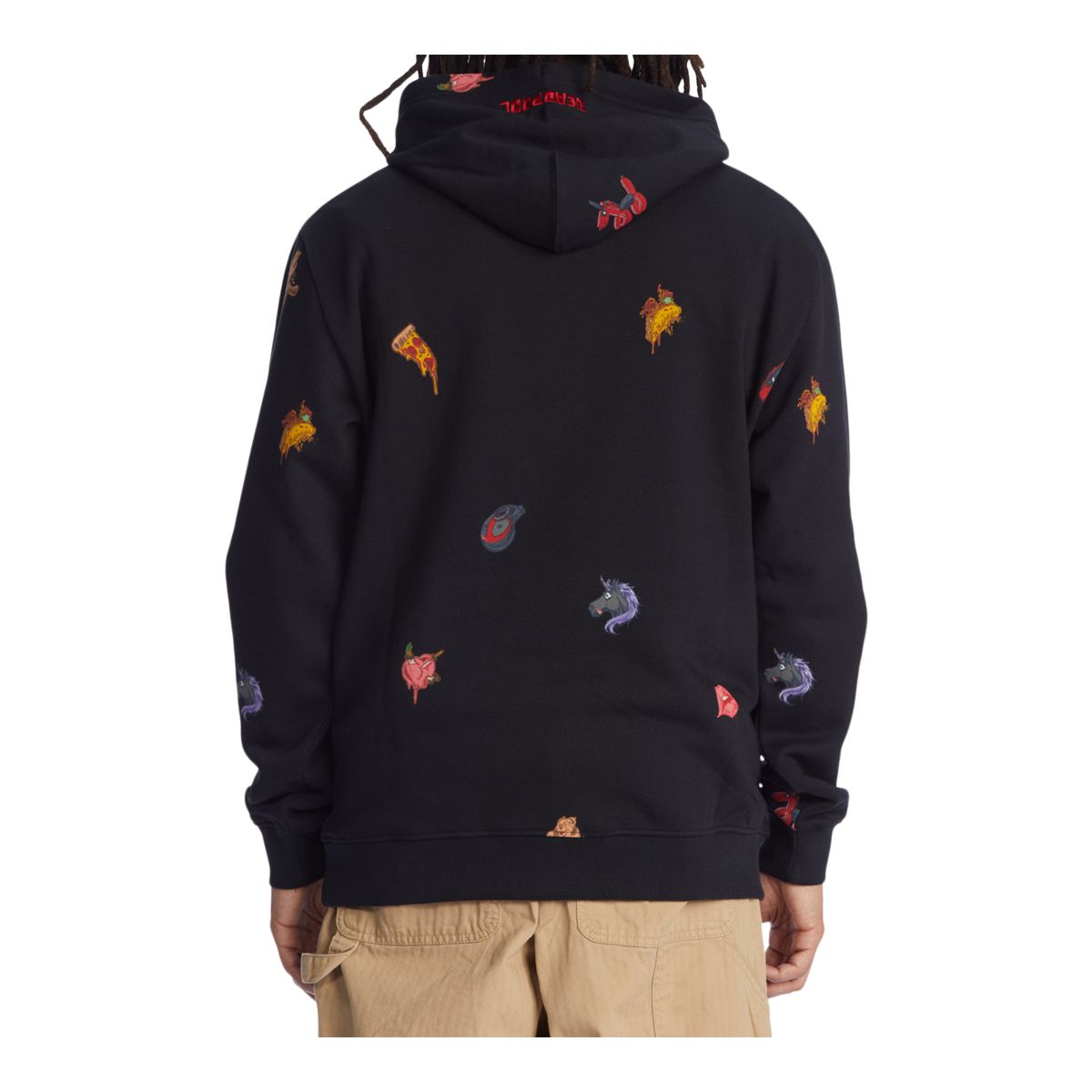 DC Men's X Deadpool Men's All Over Pullover Hoodie
