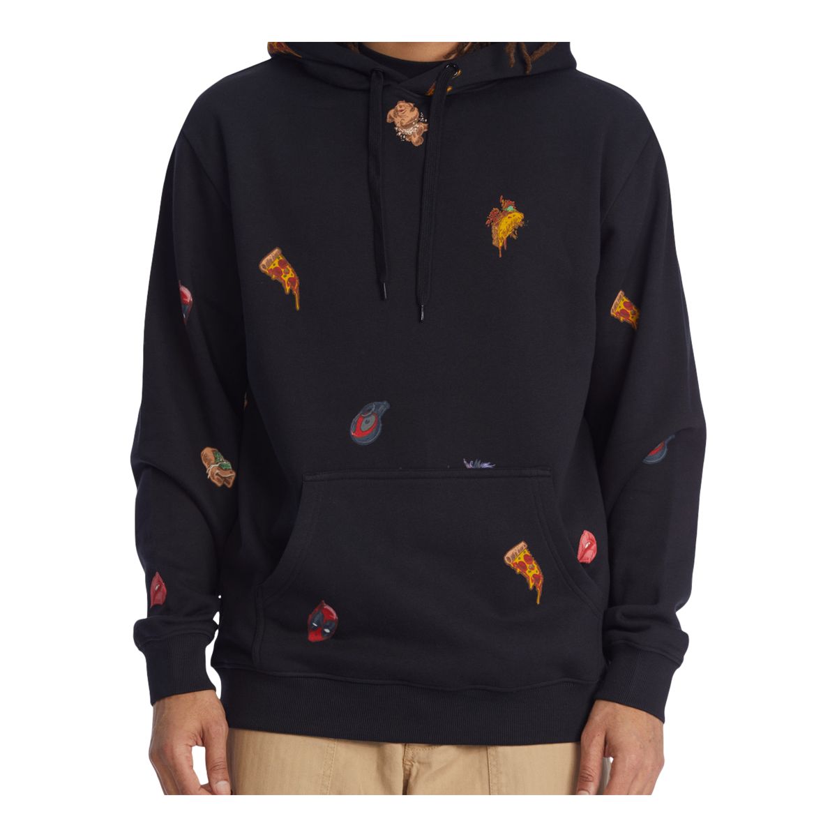 DC Men's X Deadpool Men's All Over Pullover Hoodie
