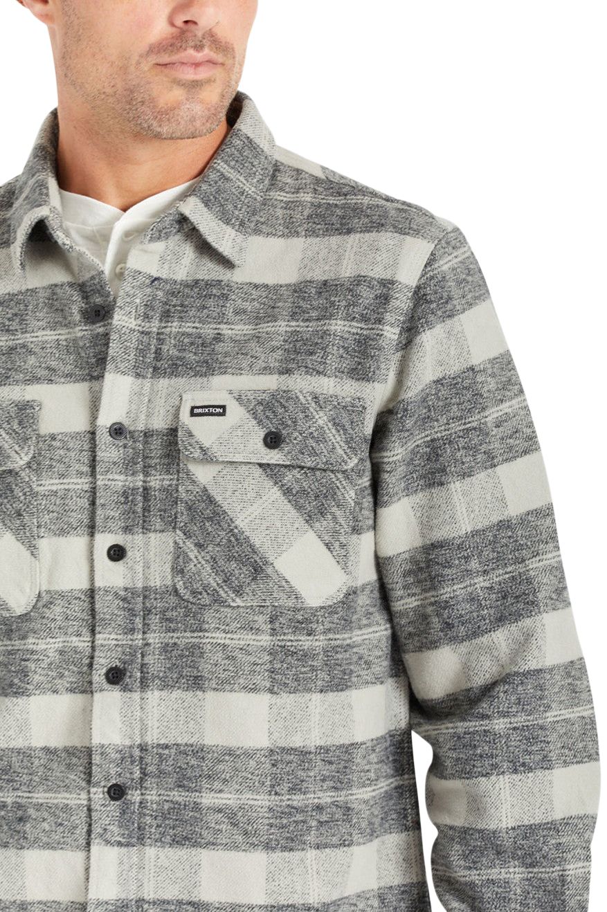 Brixton Men's Bowery Heavyweight Flannel Long Sleeve Shirt