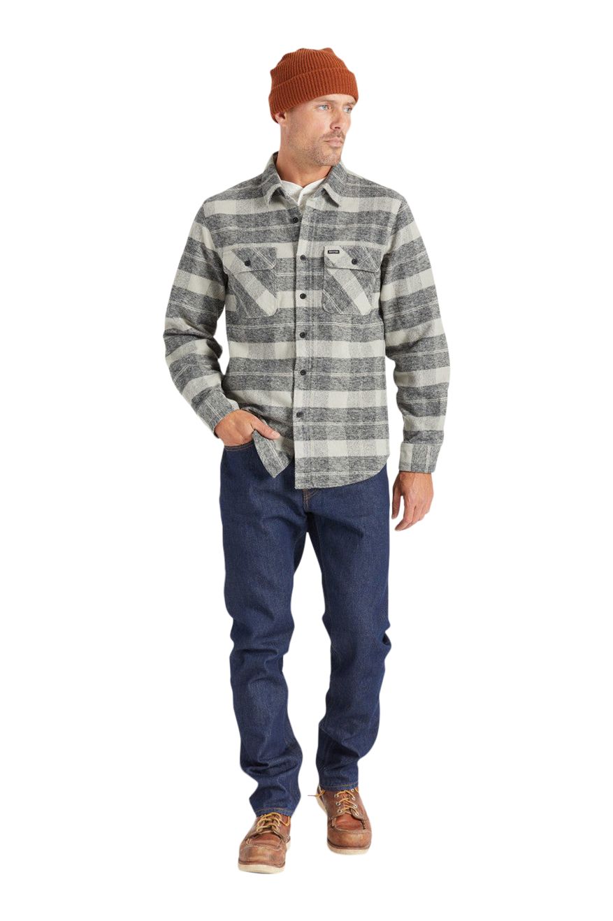 Brixton Men's Bowery Heavyweight Flannel Long Sleeve Shirt