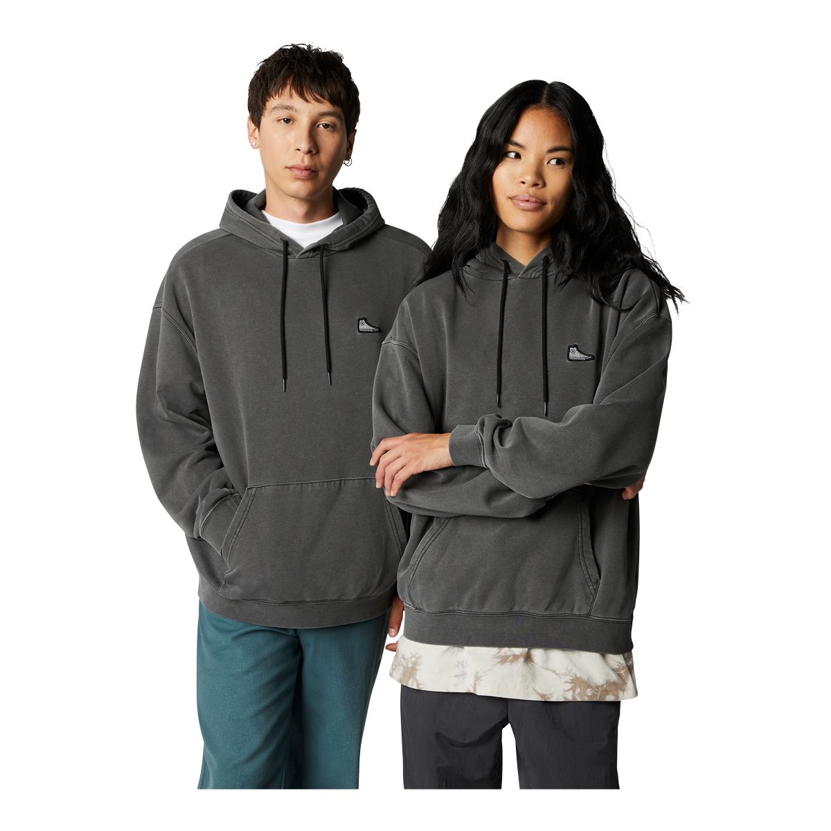 Converse Men's UNI Chuck Taylor Sneaker Patch Pullover Hoodie