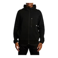 RVCA Sport Men's Tech II Full Zip Hoodie Front_Flat