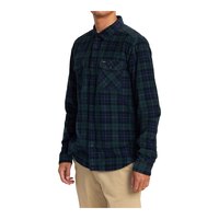 RVCA Men's Blues Walk Cord Long Sleeve Top Front_Angled_Left