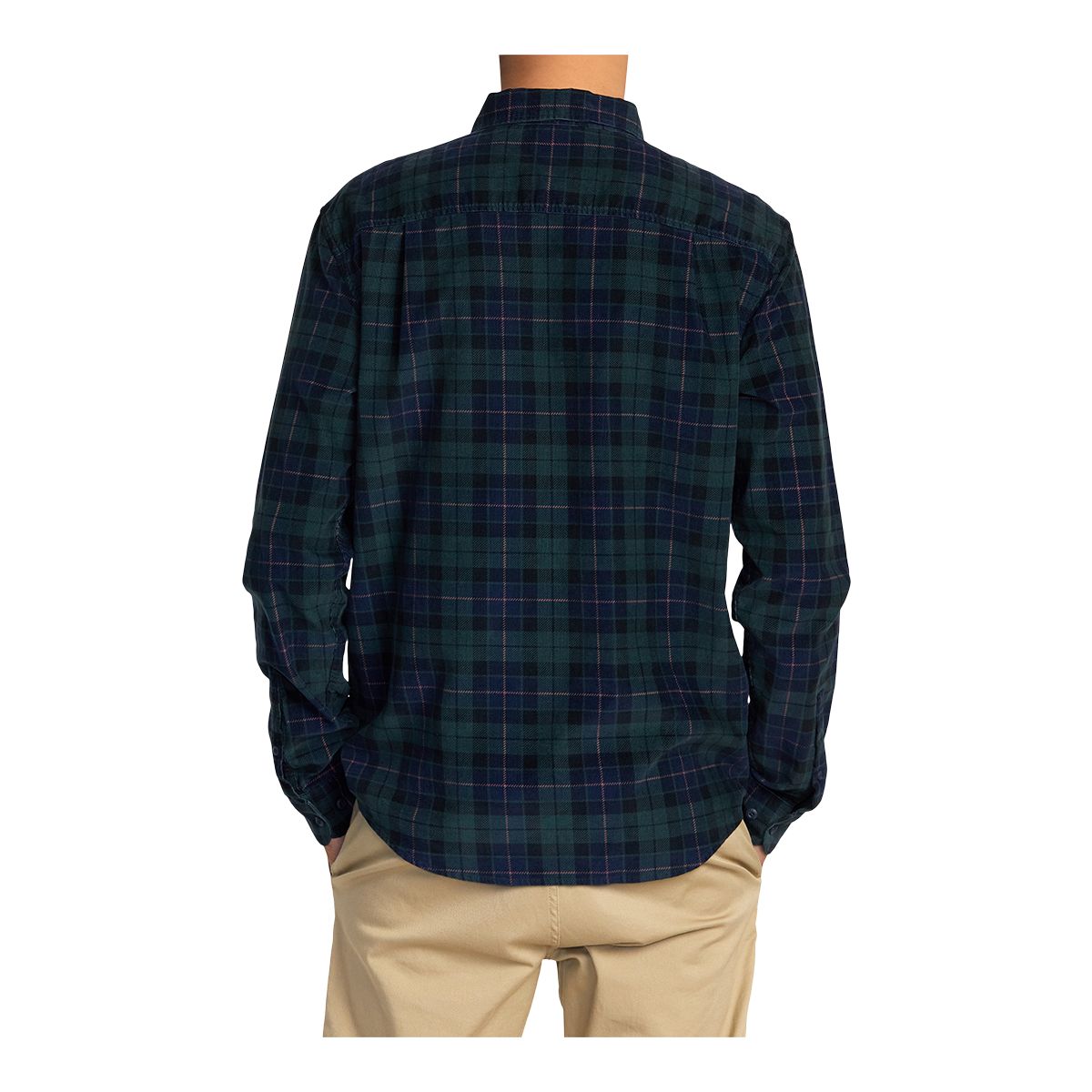 RVCA Men's Blues Walk Cord Long Sleeve Top