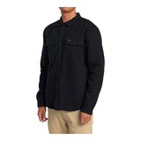 RVCA Men's Instrument Quilted Long Sleeve Shirt Front_Angled_Left