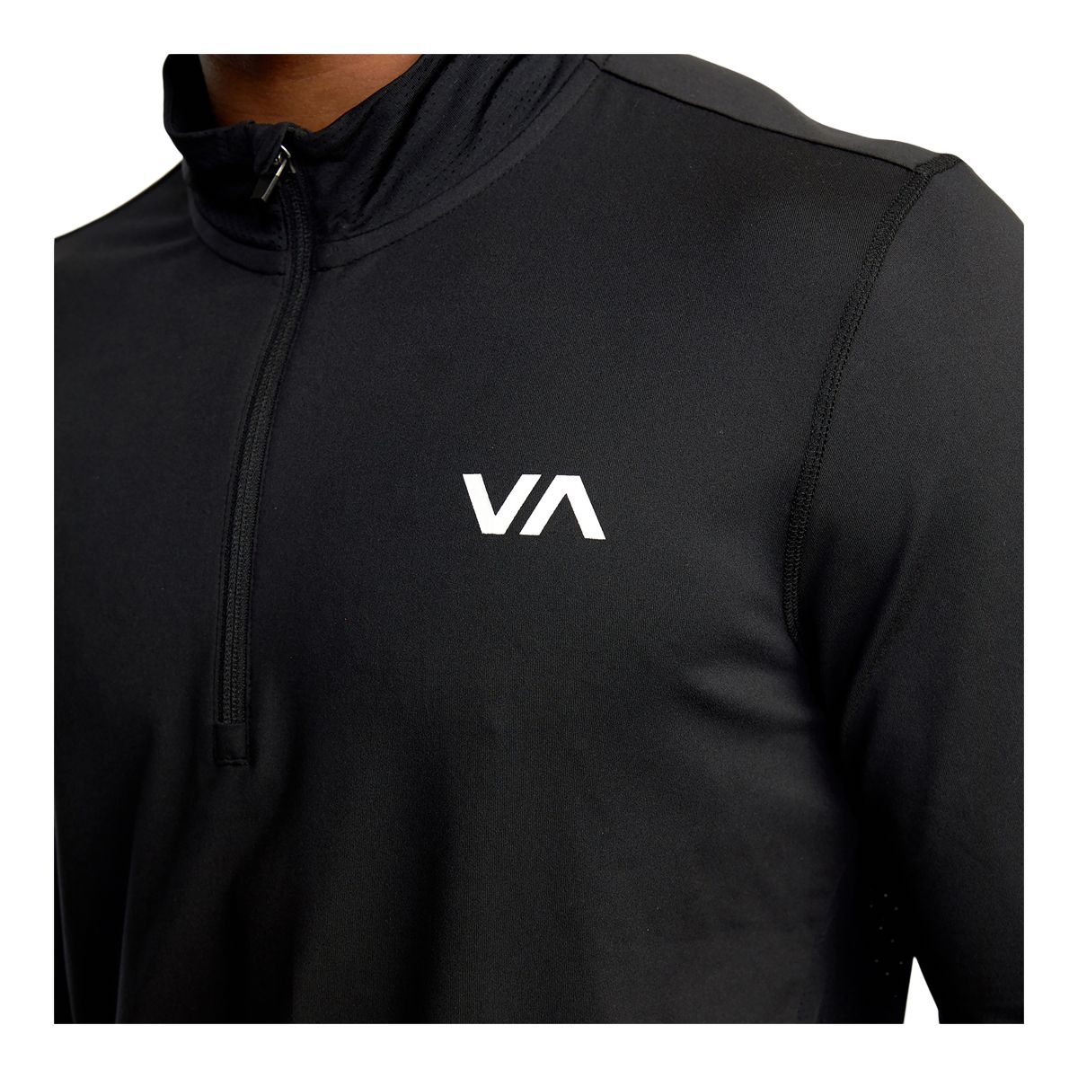 RVCA Sport Men's Sport Vent 1/2 Zip Long Sleeve Top