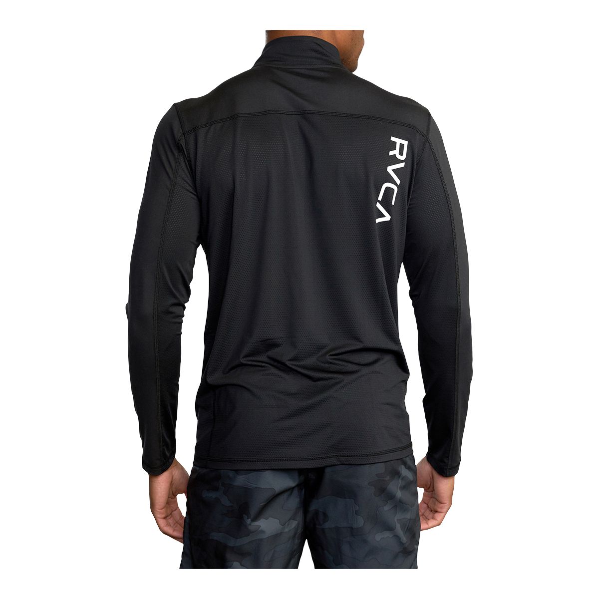 RVCA Sport Men's Sport Vent 1/2 Zip Long Sleeve Top