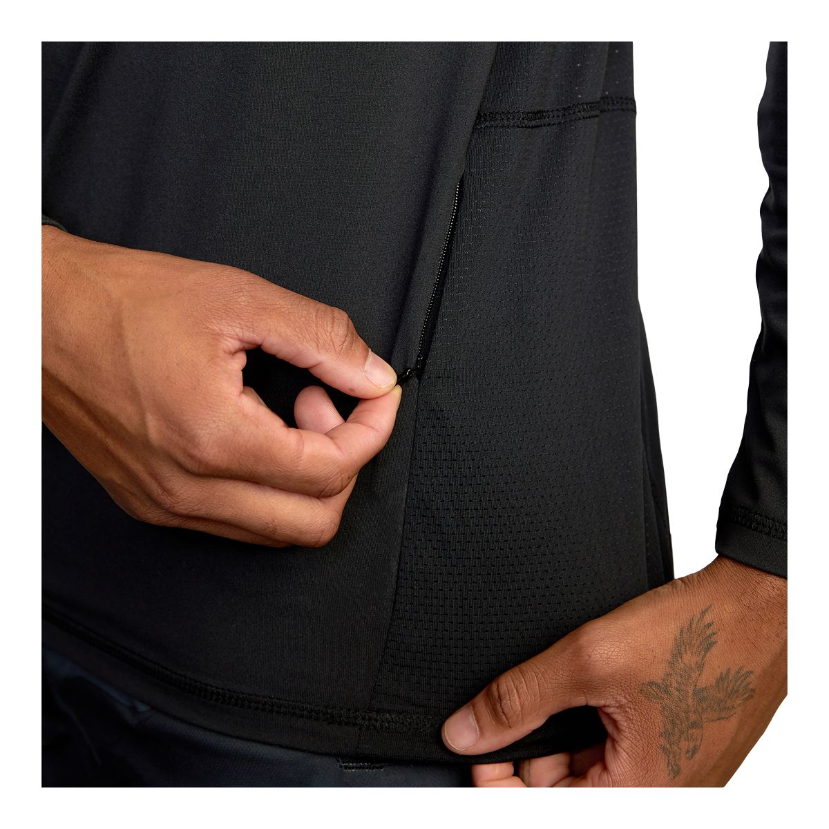 RVCA Sport Men's Sport Vent 1/2 Zip Long Sleeve Top