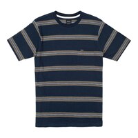 RVCA Men's Fragment Stripe Short Sleeve T Shirt Front_Flat