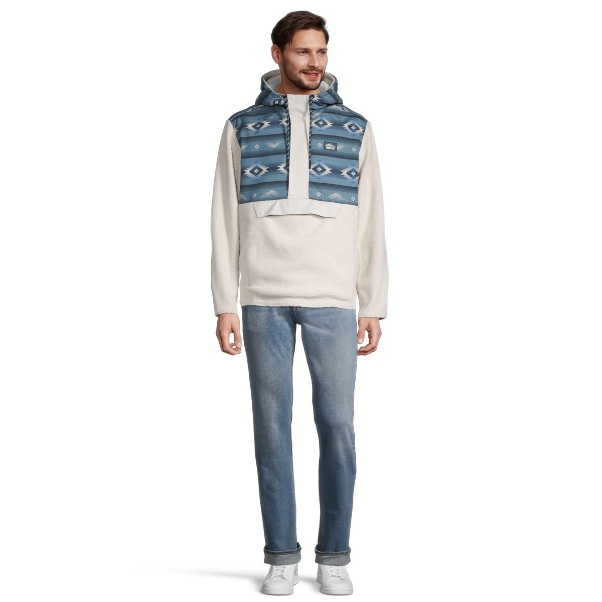 Hurley Men's Evergreen Burrrito Anorak Half Zip Hoodie