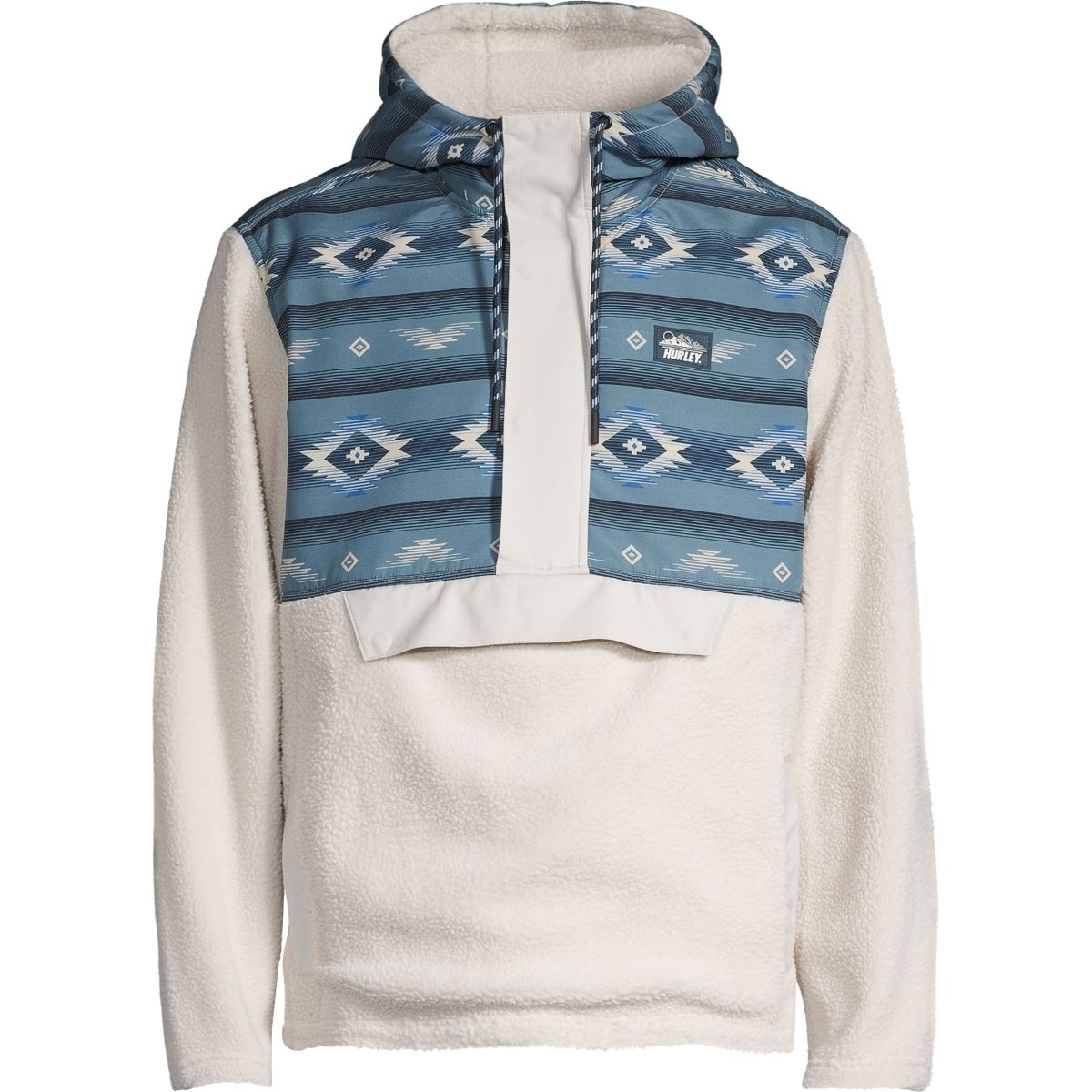 Hurley Men's Evergreen Burrrito Anorak Half Zip Hoodie