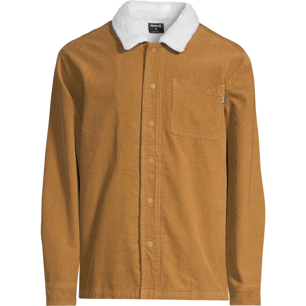 Hurley Men's Bixby Cord Sherpa Lined Jacket