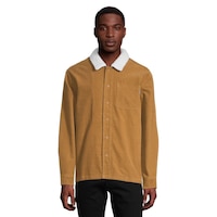 Hurley Men's Bixby Cord Sherpa Lined Jacket Front_Flat