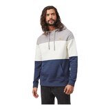 Tentree Men's Treefleece Blocked Pullover Hoodie, Midweight Cotton, Kangaroo Pocket Front_Angled_Left