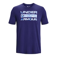 Under Armour Men's Stacked Logo T Shirt Front_Flat