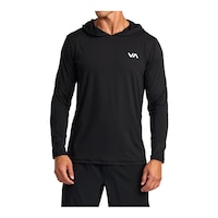 RVCA Sport Men's Sport Vent Pullover Hoodie Front_Flat