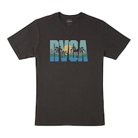 RVCA Men's Gulf Coast Short Sleeve T-Shirt Front_Flat