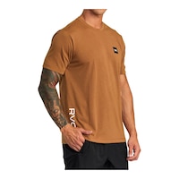 RVCA Sport Men's RVCA 2X T Shirt Front_Flat